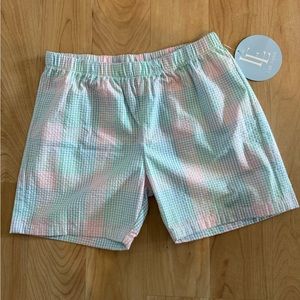 Little English Palm Beach Plaid Basic Short size 7
